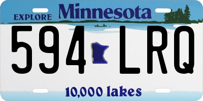 MN license plate 594LRQ