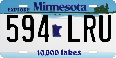 MN license plate 594LRU