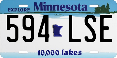MN license plate 594LSE