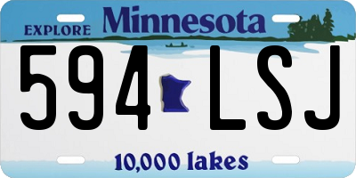 MN license plate 594LSJ