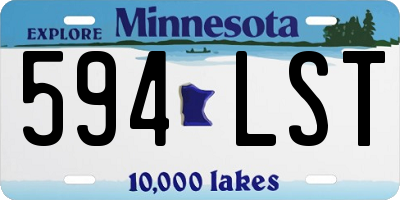 MN license plate 594LST