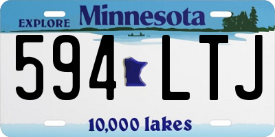 MN license plate 594LTJ