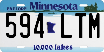 MN license plate 594LTM