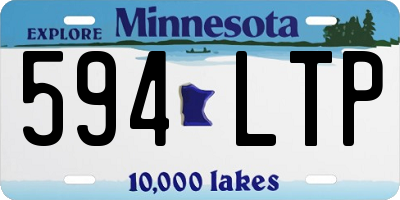 MN license plate 594LTP