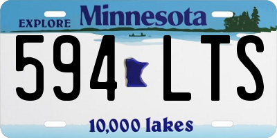 MN license plate 594LTS