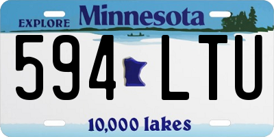 MN license plate 594LTU