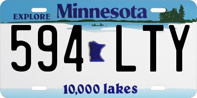 MN license plate 594LTY
