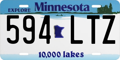 MN license plate 594LTZ