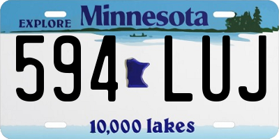 MN license plate 594LUJ