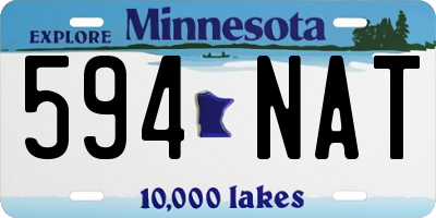 MN license plate 594NAT
