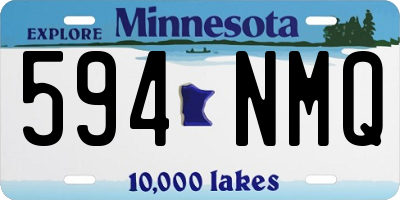 MN license plate 594NMQ
