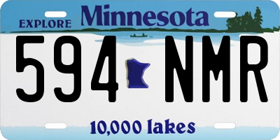 MN license plate 594NMR