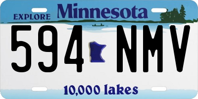MN license plate 594NMV