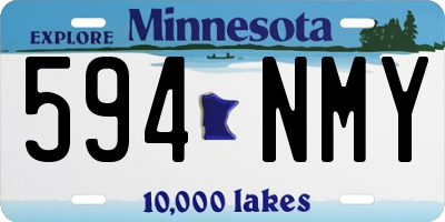 MN license plate 594NMY