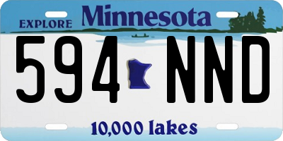 MN license plate 594NND