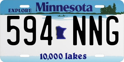 MN license plate 594NNG
