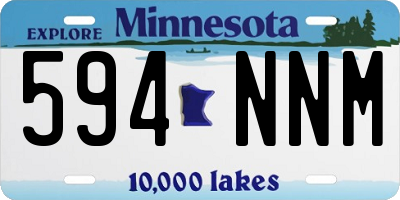 MN license plate 594NNM