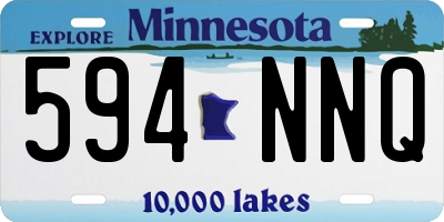 MN license plate 594NNQ