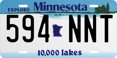 MN license plate 594NNT