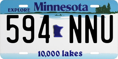MN license plate 594NNU