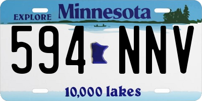 MN license plate 594NNV