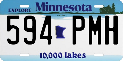 MN license plate 594PMH