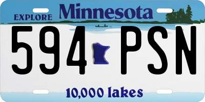 MN license plate 594PSN