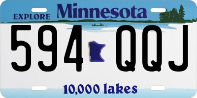MN license plate 594QQJ
