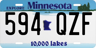 MN license plate 594QZF