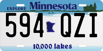 MN license plate 594QZI
