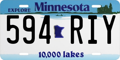 MN license plate 594RIY