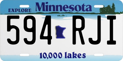 MN license plate 594RJI