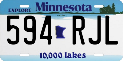 MN license plate 594RJL