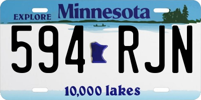 MN license plate 594RJN