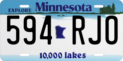 MN license plate 594RJO