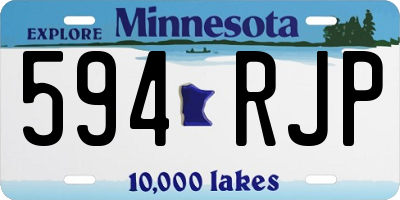 MN license plate 594RJP