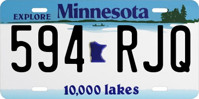 MN license plate 594RJQ