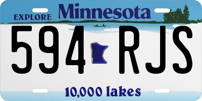 MN license plate 594RJS