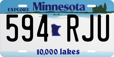 MN license plate 594RJU