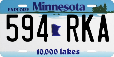MN license plate 594RKA
