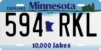 MN license plate 594RKL