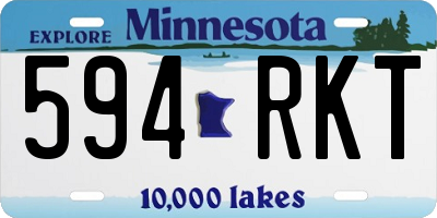 MN license plate 594RKT