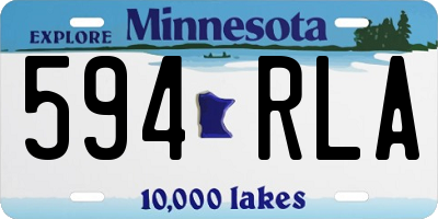 MN license plate 594RLA