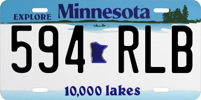 MN license plate 594RLB