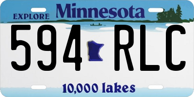 MN license plate 594RLC