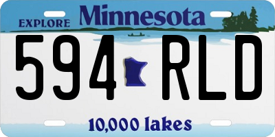 MN license plate 594RLD