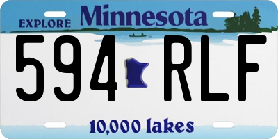 MN license plate 594RLF