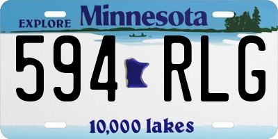 MN license plate 594RLG