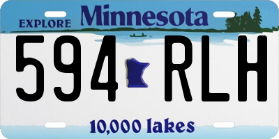 MN license plate 594RLH