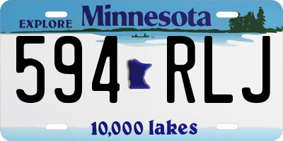 MN license plate 594RLJ
